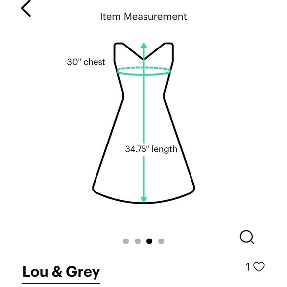 Lou & Grey scoop neck linen blend tank dress casual black sz S - Picture 3 of 3